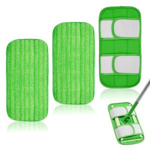 1/2/4 Pcs Reusable Microfiber Mop Pads for 12-inch Swiffer Sweeper Cleaners Washable Fiber Cloths Household Mopping Accessories