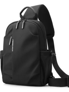 Túi Đeo Chéo Thể Thao Dung Tích Lớn Cho Nam Túi Đeo Vai Đơn Giản Thời Trang Túi Đeo Ngực Thường Ngày Túi Đeo Vai Mềm Có Khóa Kéo