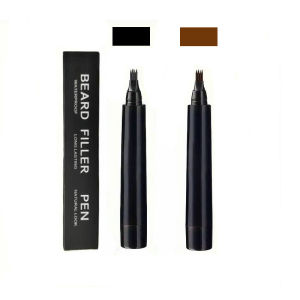 Beard Filling Pen Black/Brown Waterproof Four Prong Beard Filler PencilMultiple styles choices