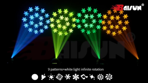 120W Moving Beam + pattern RGBW Moving Head Light Stage light DMX 512Smart BodyParty/Club/Disco/Wedding/DJ/Stage