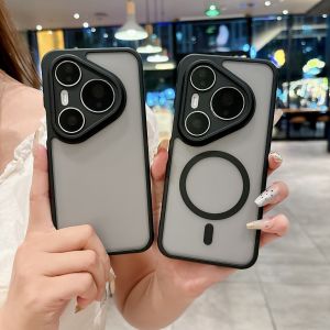 Applicable to Huawei Pura90Pro mobile phone case where shield skin-sensitive magnetic mate70 anti-drop Pura80 protective case h260709