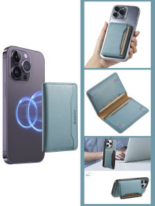 เคสใส่บัตรแบบแม่เหล็กดูดซับหนังแบบถือได้สำหรับ Apple iPhone 12/13/14/15 ชาร์จแบบไร้สายได้ หนังสือพิมพ์แบบพกพา ชาร์จแบบไร้สายได้