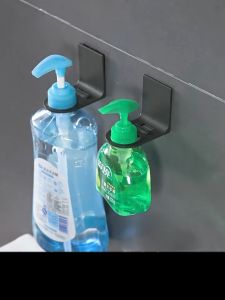 Giá Treo Chai Nước Rửa Tay Giá Đỡ Chai Dầu Gội Chai Sữa Tắm Gắn Tường Xà Phòng Gắn Tường Tiện Dụng Cho Nhà Tắm Không Cần Khoan Lỗ 2PCS