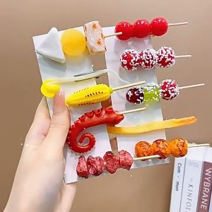 Kẹp tóc dễ thương cho bé kẹp tóc độc lạ hoạ tiết hình đồ ăn cute vui nhộn dành cho bé gái BK020
