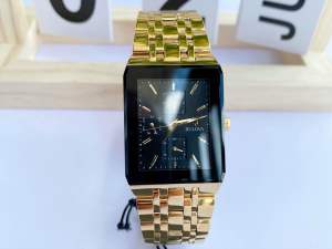 Đồng Hồ Nam Bulova 97C113 Quartz Size 40 Gold Mặt Chữ Nhật