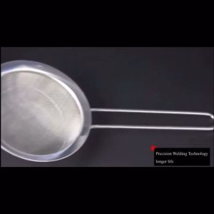 3pcs set stainless steel strainer with container flour strainer stainless for frying oil strainer for drain cooking set kitchen ware colanders food strainers with handle fine mesh sieve strainer for baking tools sifter strainer fot pastaBINLU
