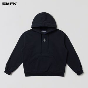 SMFK | Oversized Statute Crossed Cotton Hoodie