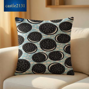 Sky Blue Cushion Cover Square Decorative Throw Pillow Case Soft Polyester Sofa Pillow Cover for Living Room Home Decor