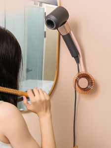 Rảnh Tay Có Thể Điều Chỉnh Máy Sấy Tóc Giá Đỡ Đứng Có Dây Cuốn Gọn Góc Phòng Tắm Gác Macaron Màu Sắc Phong Cách Sang Trọng Nhựa