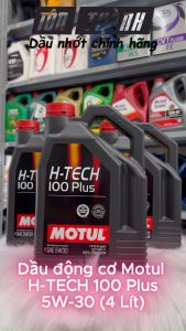 [ Combo bảo dưỡng ] 2 Bình nhớt động cơ Motul H-Tech 100 Plus 5w30 + Súc động cơ Castrol