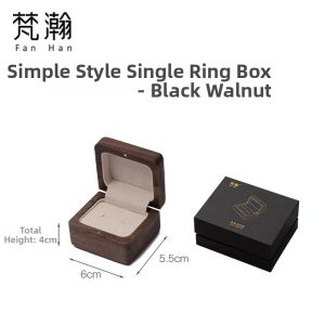 Custom Proposal & Wedding Exchange Wooden Ring Box