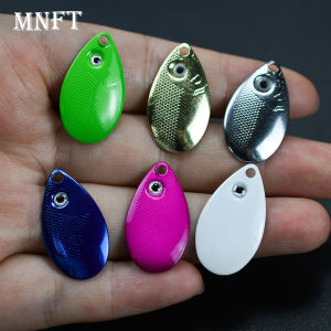 42Pcs Colorful Metal Fishing Spoon Blade 28mm 3D Fish Eye Artificial Hard Lure Sequins Spinner Bait For Freshwater Saltwater