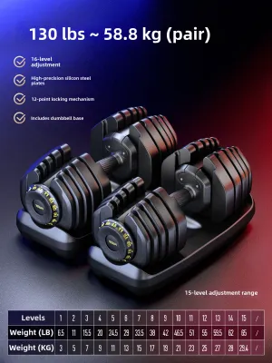 TEZEWA | Adjustable Steel Dumbbells
