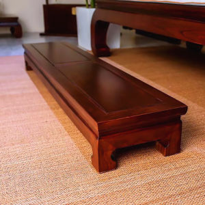 Arhat Bed Pedal Solid Wood Footstool Simple Home Plastic Footpad Bench Bench Low Stool Foot Stool Meditation Play Stool