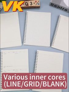 VK Refillable Notebook Double Spring Notepad School Supplies Stationary Metal Coil Notebooks Notepad