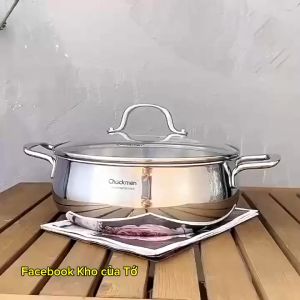 Nồi lẩu inox CHOCKMEN 26cm28cm 30cm nồi nấu canh inox nồi inox bếp từ nồi inox ăn lẩu nồi CHOCKMEN