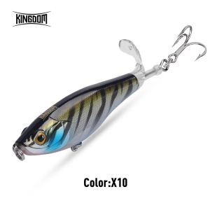 KINGDOM | Kingdom Topwater Propeller Pencil Lure 90mm 11g 110mm 17g  Artificial Popper Whopper Plopper Hard Wobblers For Bass Pike Fishing