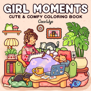 Cozy Friends Cute and Comfy Coloring Books for Adults Cozy Hobby Coloring Book