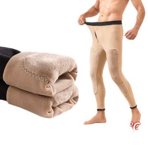 Mens Warm Pants with Thickened Plush Bottom Lamb Fleece Warm Cotton Wool Pants Student Autumn Pants Plush Pants Winter Pants