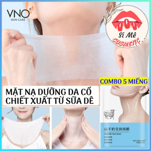 [SỮA DÊ] COMBO 5 Miếng Mặt Nạ Dưỡng Da Vùng Cổ VNO Chiết Xuất Từ Sữa Dê – Chống Lão Hóa Làm Mờ Nếp Nhăn Vùng Cổ Dưỡng Ẩm Sáng Da Làm Mịn Da