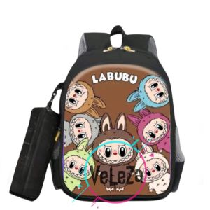 Tas ransel sekolah anak motif labuubu tas anak sekolah TK SD tas ransel anak tas anak
