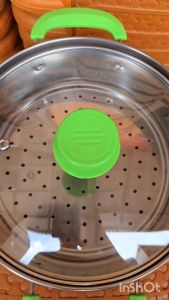 Panci Kukus Kuah Sup 20cm OKO Stainless Steel Steamer Serbaguna Tutup Kaca High Quality Kitchenware