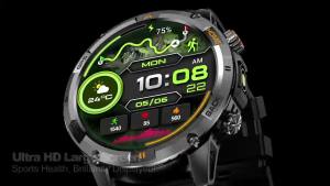 2025 New outdoor military Dual-band GPS position Compass SmartWatch Bluetooth call IP68 Waterproof SWIM Sport SmartWatch For Men