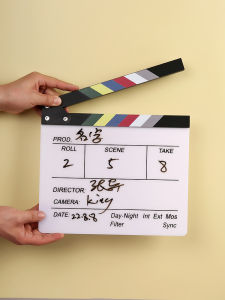 English Acrylic Film Clapperboard Director Board Player Shooting Props Crew Boot Board Player Photographic Ornaments