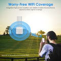 WAVLINK AX3000 Outdoor Penguat Sinyal WiFi Repeater Jarak Jauh Alat AX1800 WiFi Mesh Range Extender. 