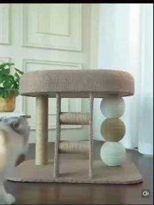 Cat posts Cat Tree House Cat Condo Climbing Sisal Pole Cat Bed Cat Playground Scratches w Stair Un-assemble