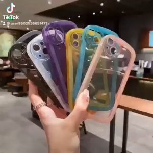 Case Pelindung Lensa Bentuk Oval Untuk Vivo Y75 5g T1 Y50 Y35 Y33s Y30 Y22 Y21 Y21s Y12s Y20 Y17 Y16 Y15 Y15s Y12 Y91 Y91c V23e V25 Casing Tpu - Transparan Macaron - Casing Hp - Case Handphone - Pelindung Camera