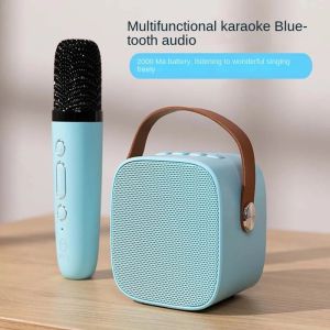 Mini Wireless Bluetooth Boombox Portable HIFI Bass Audio Speakers Profession Microphone Soundbar Household Karaoke Music Singing