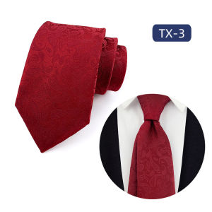Fashion 8CM Mens Necktie Polka Dot Paisley Tie For Man Groom Jacquard Woven Neck Tie For Man Business Wedding Party