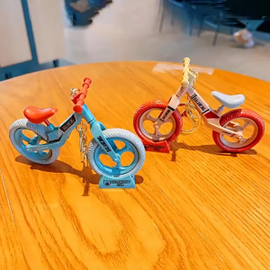 JS SHOP Bike Keyrings Bicycle Keychain Charm Funny Movable Children Toy Car Simulation Trinket Bag Ornament