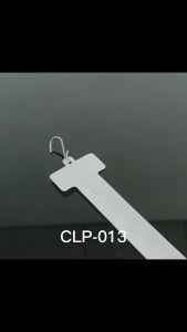 10PCS PVC Injection Plastic Supermarket Food Hanging Transparent Hanging Strip Merchandising Clip Strips Rewvvi