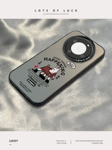 Huawei Mate70Pro New Advanced Silicone Dog Ear Phone Case Anti-Fall Personalized Mate60Pro Protective Cover for Men And Women