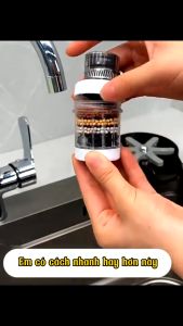 Đầu Vòi Lọc Nước 6 Tầng Thế Hệ Mới Lọc Sạch Cặn Bẩn Vi Khuẩn An Toàn Sức Khỏe Dễ Sử Dụng GD867-LocVN-Tru