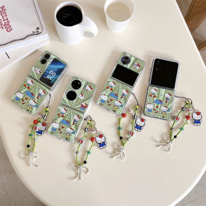 Kitty Cat Flip Cover for Huawei Pocket2 OPPO Find N3 Flip Xiaomi MIX Fold Screen Protection Womens Creative Anti-Fall Case