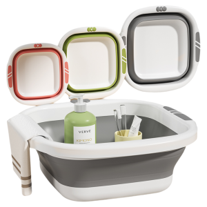 MANJIELI | Foldable Multiuse Durable Plastic Washing Basin