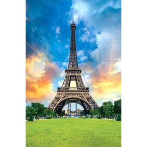 70*50cm Paper Jigsaw Puzzle 1000PCS Eiffel Tower Architecture Adult Stress Relief Educational Entertainment Christmas