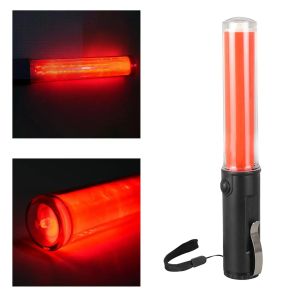 Traffic Beacon Wand Light Led Safety Roadside Control Flashlight Lights Wands Air Fire Strobe Lamp Flash Emergency Flashing Red