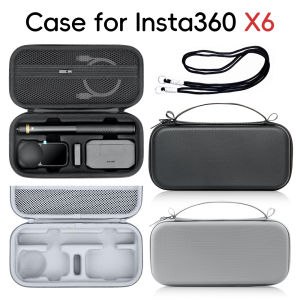 Storage Case for Insta360 X6 Hard Shell Camera Bag Protective Carrying Case Selfie Stick Charger Battery Camera Accessories