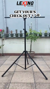 LXPro GD-20 Professional Stage Lighting Adjustable Tripod Stand for DJ & Karaoke Systems