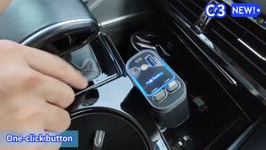 PHilips 4 in 1 Retractable Car Charger Fast Charger Retractable Car Charger with Wire Convenient with Wire Convenient Digital