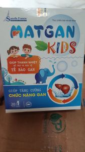 giúp thải độc  gan  MATGAN KIDS sanofa Bảo vệ gan Giúp tăng cường  chức năng  gan. hộp  20 ống