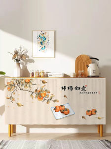 Cabinet Curtain Shade Curtain Door-Free Cabinet Ugly Half Curtain Storage Rack Locker Dustproof Hanging Cloth Velcro Short Curtain Cloth Curtain