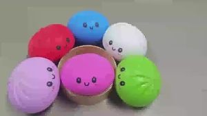 Colorful Dumpling Squishes Stress Balls Reusable Low Rebound Decompression Toys Dough Ball Unique Home Decoration Gifts