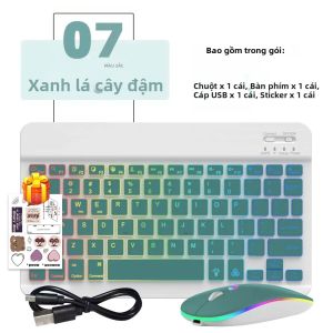 Bộ Bàn Phím Chuột Bluetooth Mini Đa Ngôn Ngữ Dành Cho Máy Tính Bảng Và Điện Thoại iOS Android Windows - Bàn Phím Không Dây Với Nhiều Tùy Chọn Ngôn Ngữ Bao Gồm Tiếng Tây Ban Nha