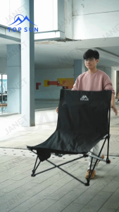 Janet เก้าอี้แคมป์ปิ้ง ปรับนอน 4 ระดับ 160 องศา ผ้า 2 ชั้น เก้าอี้สนาม พับได้ แบบพกพา ปิคนิค แถมถุงเก็บ เก้าอี้กลางแจ้ง เก้าอี้ปรับนอน