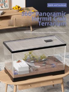 Large Acrylic Pet Terrarium for Reptiles and Crustaceans